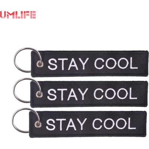 3PCS/LOT Remove Before Flight Car Keychains Berloques Red Embroidery Highlight Key Fobs Chains Aviation Gifts Chaveiro