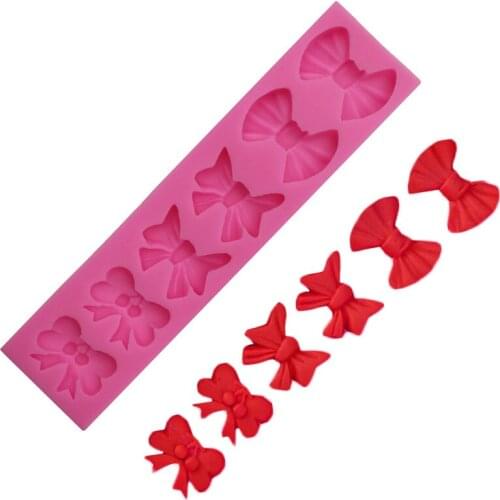 3D Bowknot Cake Decorative Rectangular Silicone Mold Soap Fondant Cream Cake Chocolate Pudding Bowknot silicone DIY Baking
