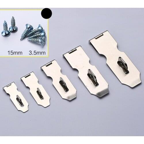 4Pcs Home Drawer Door Safety Padlock Latch Hasp Staple Stainless Steel 2inch Used With 30MM For Cabinet