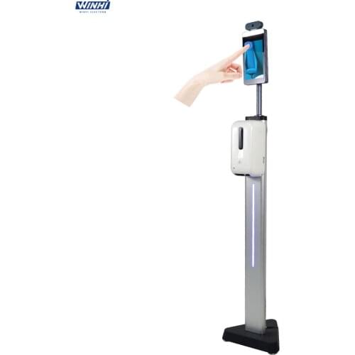 8 inch Face Recognition Camera Non Contact Temperature Measurement Thermometer Scanner Induction Sanitizer Dispenser Machine