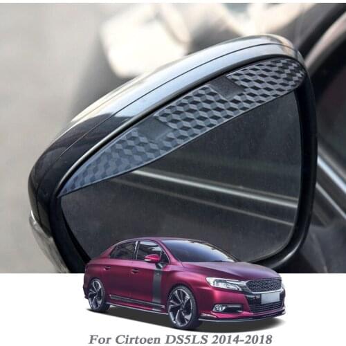 Car Rearview Mirror Rain Eyebrow Auto Shield Snow Guard Sun Side Visor Shade Protector For Cirtoen DS5LS 2014-2018 Accessories