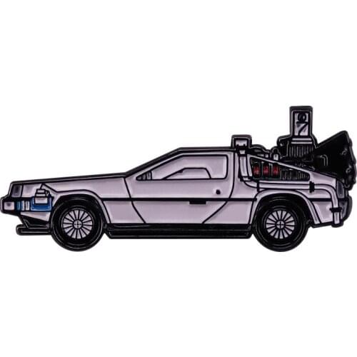 Bc 2 the future delorean Time machine car Brooch Roads? where we're going, we don't need it