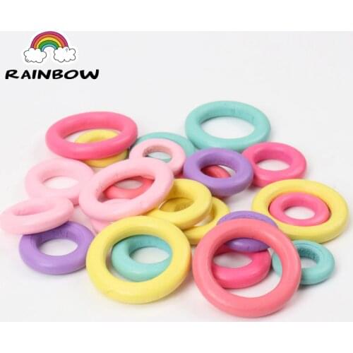 Large Wooden Ring diameter Great for Jewelry Teethers Rings Toss Games and More cuentas de madera 20mm 25mm 35mm 20pcs