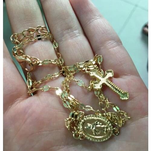 Long Cross Pendant Chains Necklaces Choker for Women Sexy Jewelry Fashion Metal Gold Color Necklace Collar Gift