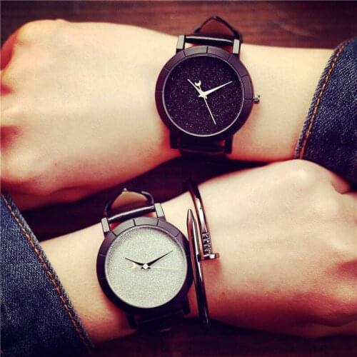 Cute Moon Stars Design Analog Wrist Watch Women Unique Romantic Starry Sky dial Casual Fashion quartz watches Woman Girl Gift