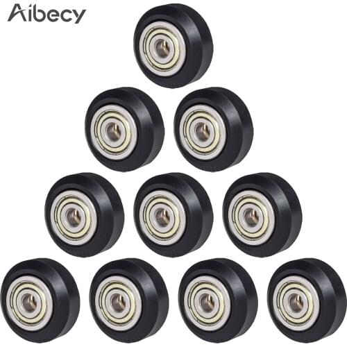 Aibecy 20pcs 3D Printer Parts POM Pulley Wheel 625zz Idler Pulley Gear Passive Round Wheel