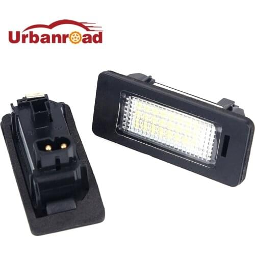 FISHBERG For BMW E39 E60 E90 License Plate Led Light 18 SMD 3528 6000k White License Number Plate Light Lamp Bulbs For BMW E39