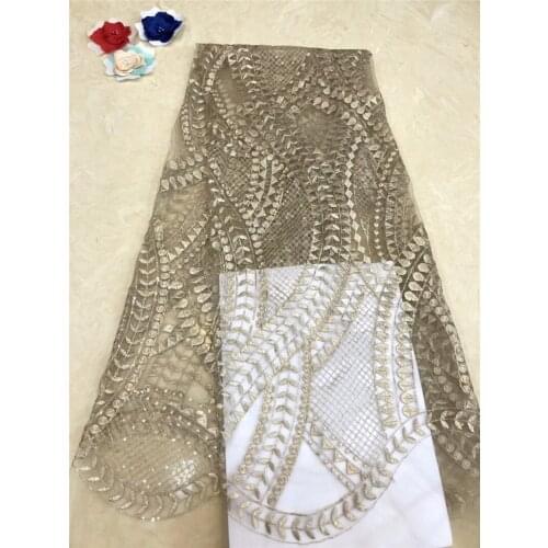 Hot selling african good looking YG-448lx pretty lace fabric embroidered tulle mesh lace fabric for party dress