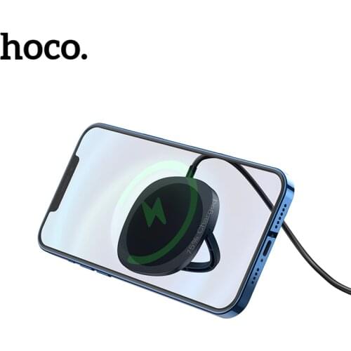 HOCO Magnetic Wireless Charger 15W Fast qi Wireless Charging pad tempered glass Magnetic for iPhone 12 mini 12 Pro Max Xiaomi