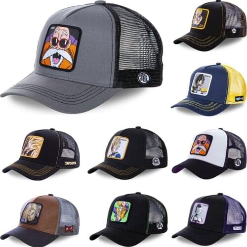 New Brand Dragon Ball 62 All Styles Snapback Cap Cotton Baseball Cap Men Women Hip Hop Dad Hat Trucker Mesh Hat Dropshipping