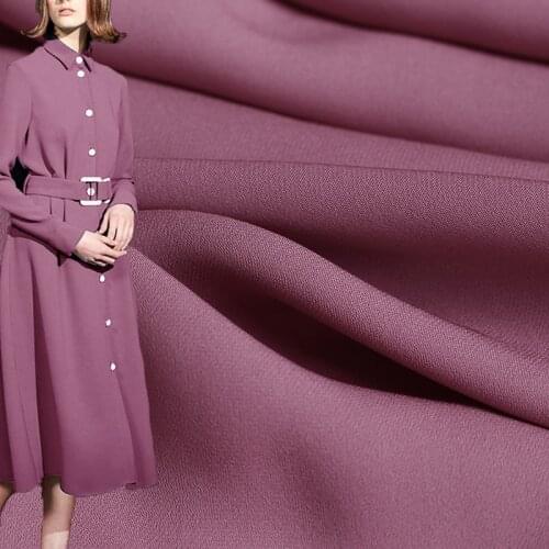 Red Raspberry 19momme 5A Class Silk Fancy Crepe Georgette Fabrics 100%Silk Materials Women Dress Shirt Sewing Cloth Freshipping