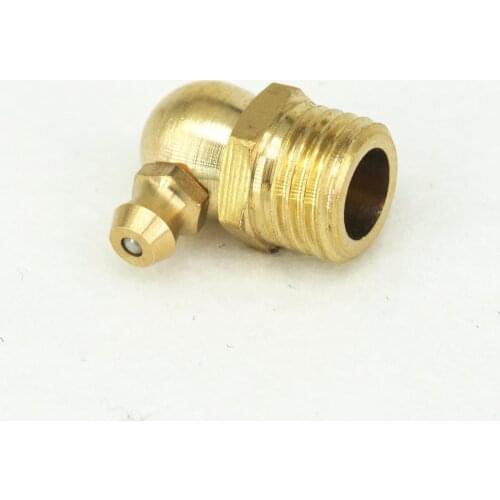 M14 Pitch 1.5mm Metric Male 90 Degrees Brass Grease Zerk Nipple Fitting For Grease Gun Machine Tool Accessories