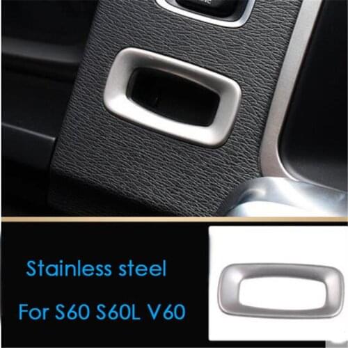 For Volvo S60 S60L V60 2012-2019 Car Styling Metal Ignition Key Holder Hole Decoration Sticker Cover Interior Trims