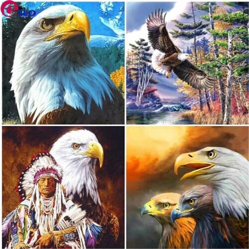 5D DIY Diamond Painting Eagle Craft Kit Full Square Round Drill Diamond Embroidery Animal Pictures Of Rhinestones Handmade Gift