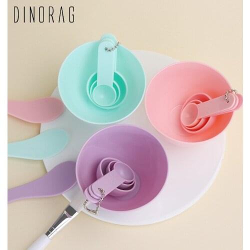 Dinorag Face Mask Bowl Set DIY Facial Beauty Makeup Tool With Mixing Bowl Tool Face Skin Care Reusable Cosmetic Tools