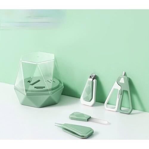 Zq Babies' Nail Clippers Set Baby Care Tools Anti-Pinch Special Nail Clippers Nail Grinding
