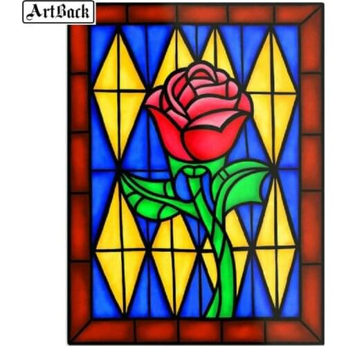New 5d full square diamond painting rose diamond mosaic flower crafts decorative diamond embroidery
