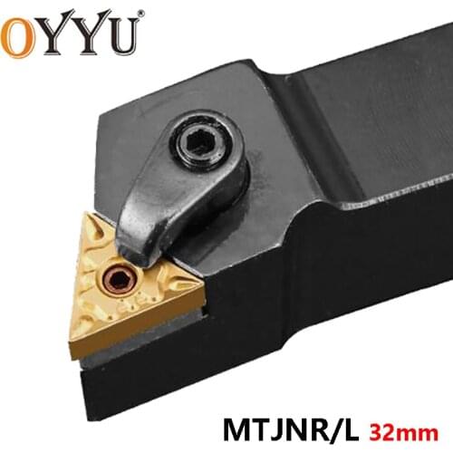 OYYU Turning Tool Holder MTJNR3232P22 MTJNL3232P22 Carbide Inserts Shank MTJNR3232P16 MTJNL3232P16 MTJNR MTJNL Lathe Cutter