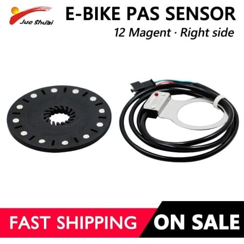 E-bike Pedal 12 Magnets Electric Bicycle PAS System Assistant Sensor Speed Sensor Black Color Easy to Install for Free Shipping