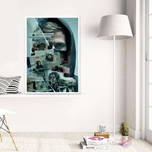 Alan Walker Poster Pop DJ Singer Canvas Wall Art Pictures Bar Cafe Living Room Home Decor Gift