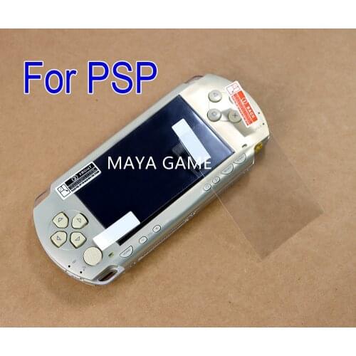 OCGAME transparent clear screen protector Cover Plus Clean Cloth protective film for For PSP 1000 2000 3000 Protective Guard