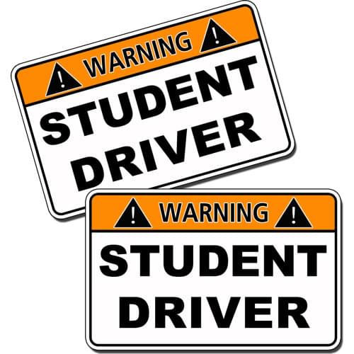 Sale student driver personality sticker car vehicle warning teen children safe driving safety decal