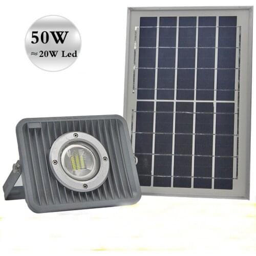 Solar Flood Light 50W brightness Floodlight Billboard Outdoor LED Garden Roof Spotlight Square Parking Smart lights