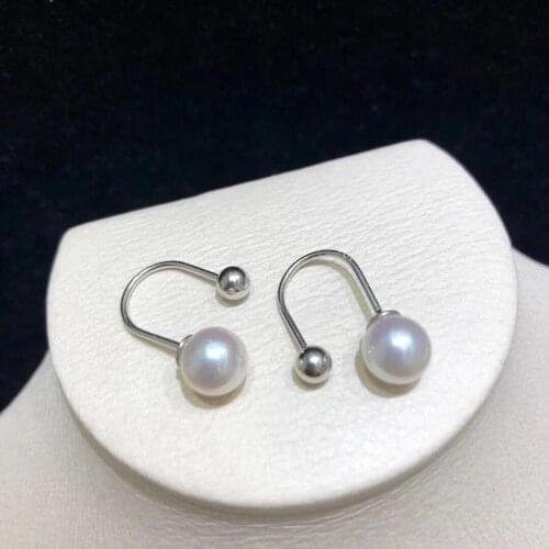 Wedding Jewelry 925 Sterling Silver Earrings Findings Settings Base Mountings Parts Mounts for Pearls Agate Crystal Stones Jade