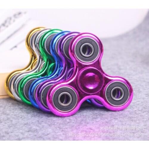Plastic Bearing Tri-Spinner ABS EDC Hand Spinners For Autism ADHD Fidget Spinner Anti Stress Kids Toys Long Spin Times Dropship