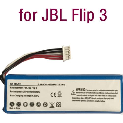 High quality Replacement Battery Built-in Li-ion Battery 3000mAh Battery GSP872693 for JBL Flip 3, Flip 4 Special Edition