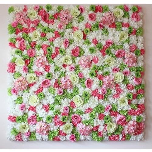 10pcs/lot romantic wedding flower wall for stage or backdrop wedding artificial flower decoration rose hydrangea flower
