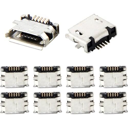 10 PCS Micro USB MK5P 5pin Female Connector Micro USB Charging Socket Straight