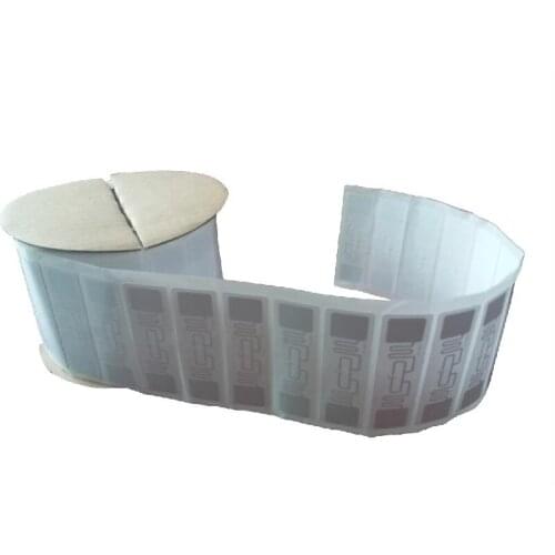 1000pcs/roll UHF RFID Tag ISO 18000-6C 915MHz AZ 9662 H3 Chip Passive RFID UHF Sticker Label Size: 73*23mm Read Range 6m