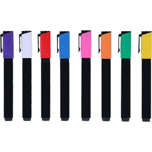 8 Pack Marker 6mm Reversible Fluorescent Markers Highlighters for LED Menu Board Bistro Board AD Drawing EM88