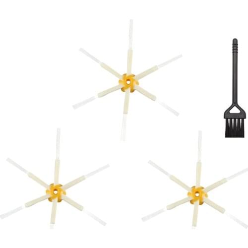3Pcs/Lot Side Brush 6-Foot Accessories for iRobot Roomba 500 600 700 800 900 Series 531 620 675 780 960 980 Robot Vacuum Cleaner