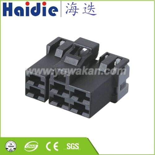 Free shipping 5sets 6pin auto plastic housing plug female electrical wiring cable connector HD0612Y-6.3-21