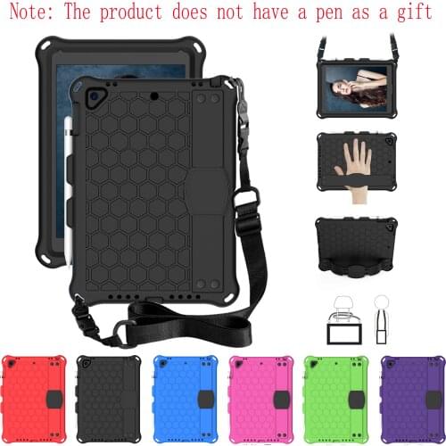 2019 Case for iPad 9.7 10.2 inch 6th 7th generation , Pro 9.7 10.5 inch Air 3 2 1 with pen tray hand strap Silicone Hard Cover