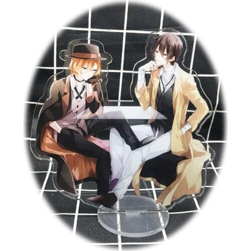 Dazai Osamu Nakahara Chuuya Stand Model Anime Bungo Stray Dogs Acrylic Figure Toys Kawaii Accessories For Boys Girls Gifts