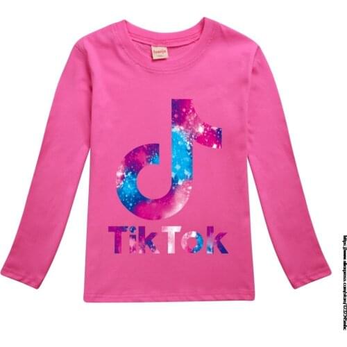 Tik Tok Kids Shirts T-Shirt for Childrens Children Girls Boys a Boy Shirt Child Kids Tik Tok Kid Cotton Spring Autumn Clothing