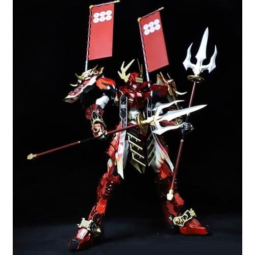 Action Figure Devil Hunter DH-02 Red Musha Sanada Yukimura Gun Damer Metal Build Complete Model