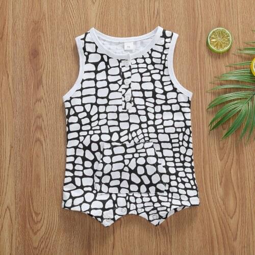 Emmababy Newborn Baby Girl Clothes Sleeveless Leopard Print Pocket Romper Jumpsuit One-Piece Outfit Cotton Sunsuit Clothes Set