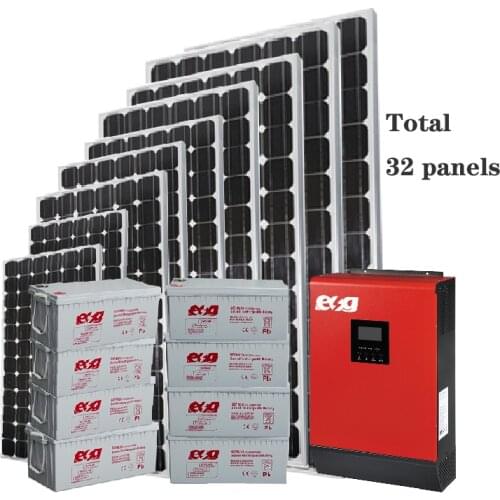 ESG Commercial Home Industrial use MPPT high frequency Deep Cycle battery 10kw Off grid solar power system