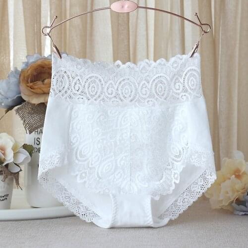 RUIN Women lace panties high waist ladies underwear lace sexy comfortable breathable cotton briefs