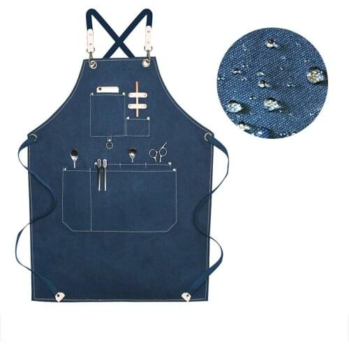 Chinese Restaurant Apron Custom Printed Logo Barista Flower Shop Hairdresser Florist Waterproof Haircut Work Clothes