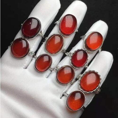 Natural blood amber ring bijoux argent 925 massif pour femme fashion jewelry gioielli bijoux luxe anillo pierscionki alianças