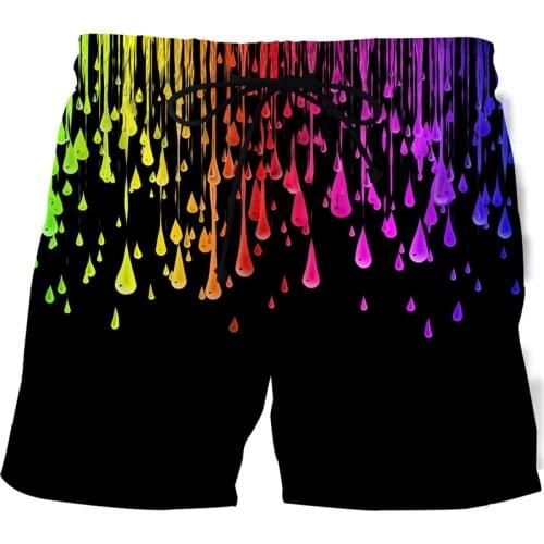 2021 summer 3D printed beach shorts mens swimming trunks jogging sports shorts mens art painting shorts swimming swimsuits