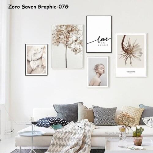 Fashion Girl Epiphyllum Canvas Painting Poster And Print Living Room Bedroom Picture Art Wall Home Decoration