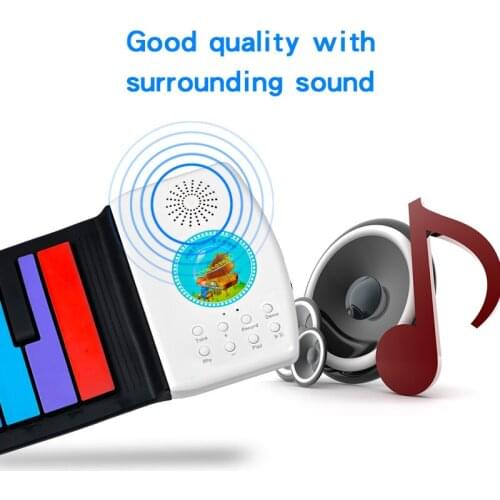 Musical toy instruments electronic organ 49 keys roll up kids toy piano silicon flexible for children