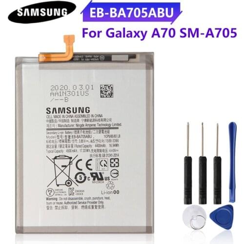 Genuine Phone Battery EB-BA705ABU For SAMSUNG Galaxy A70 A705 SM-A705 4500mAh Original Replacement Battery