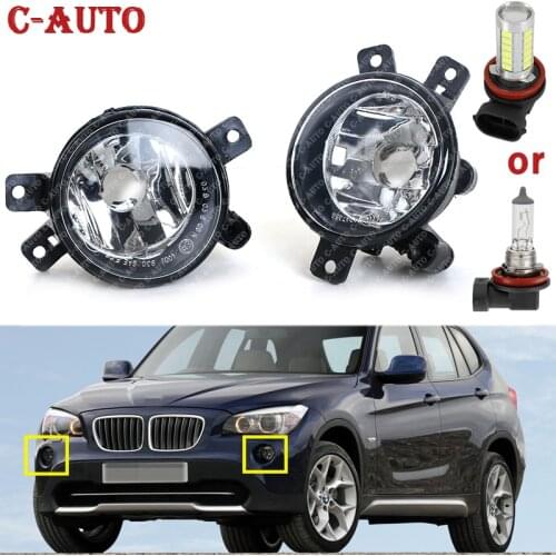 Car Front With LED Bulb / Halogen bulb Fog Light Fog Lamp Lights For BMW X1 E84 2009 2010 2011 2012 2013 2014 2015 car-styling